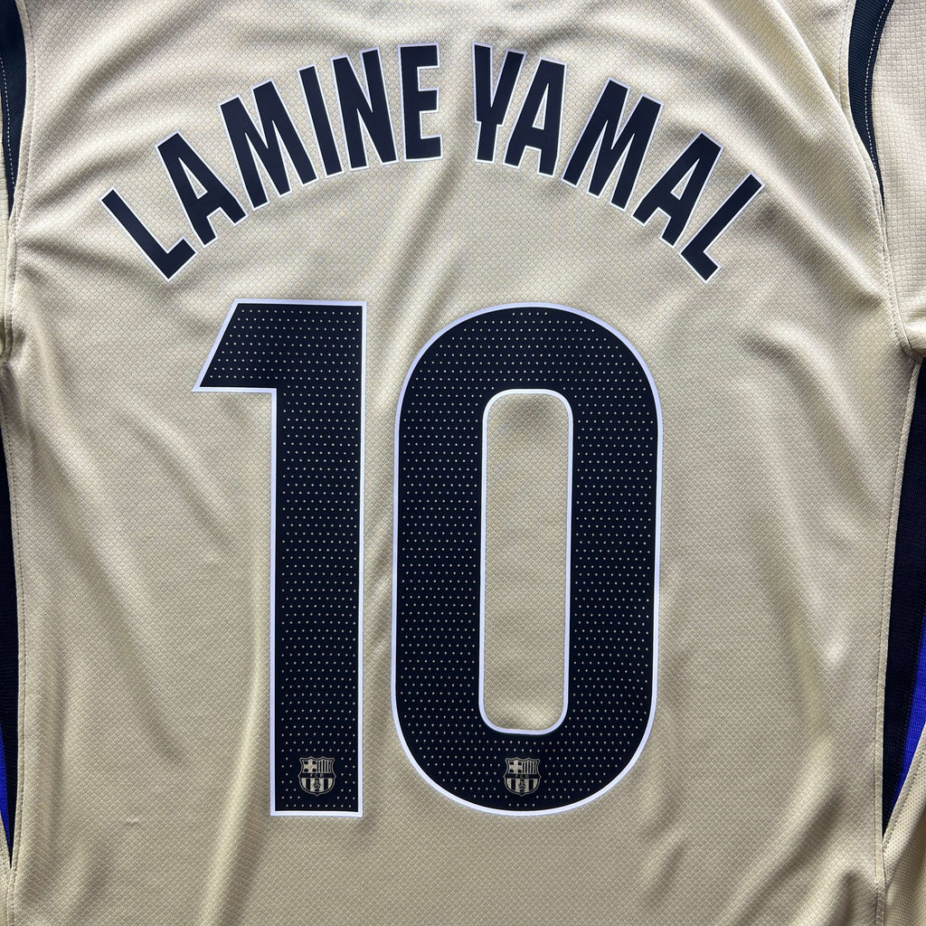 Barcelona 2025-26 Nike vendég Lamine Yamal *Új* foci mez M-es