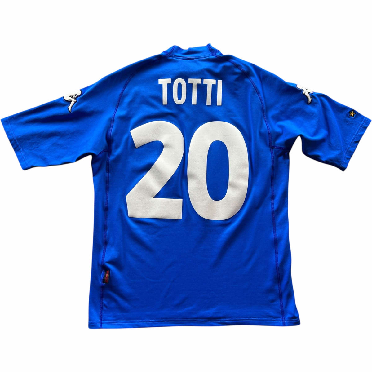 Olaszország 2000-02 Kappa hazai Francesco Totti foci mez M-es