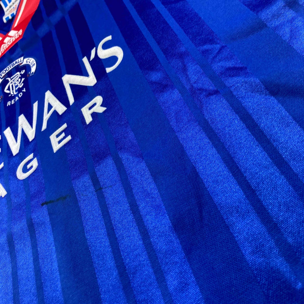 Rangers 1992-94 Adidas hazai foci mez XL-es