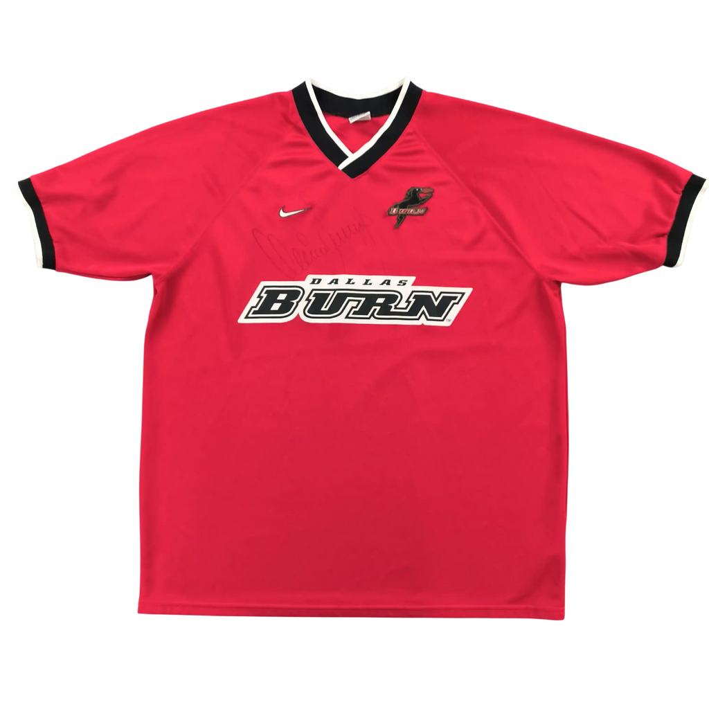 Dallas Burn 1996 Nike training *Signed* football shirt size XL