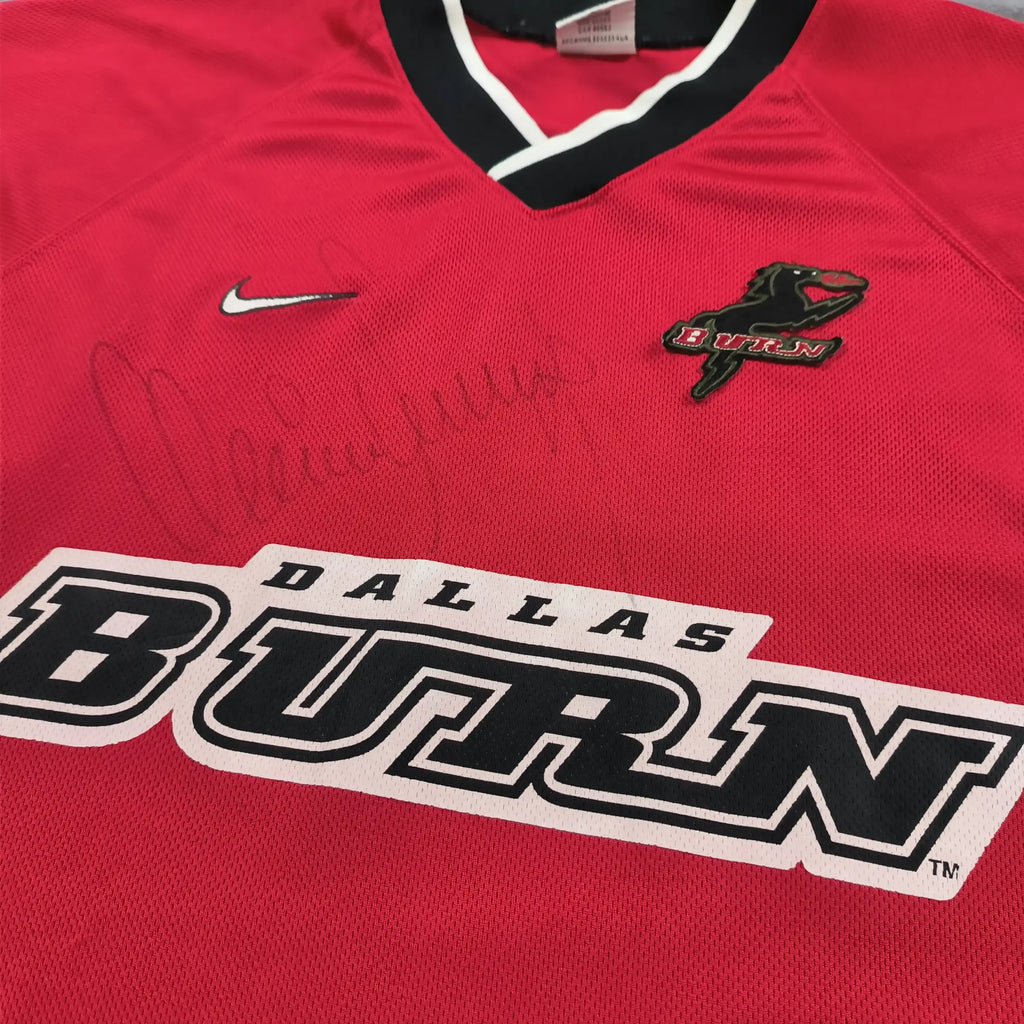Dallas Burn 1996 Nike training *Signed* football shirt size XL
