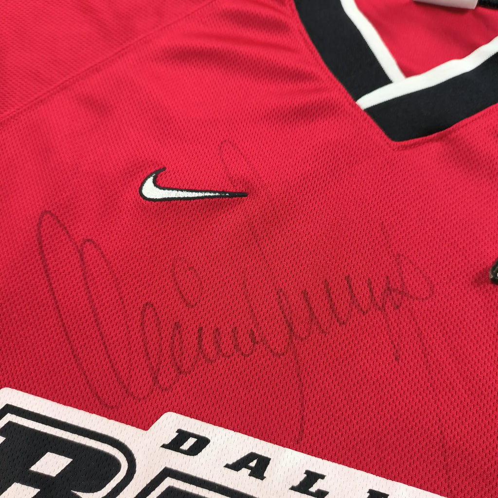 Dallas Burn 1996 Nike training *Signed* football shirt size XL