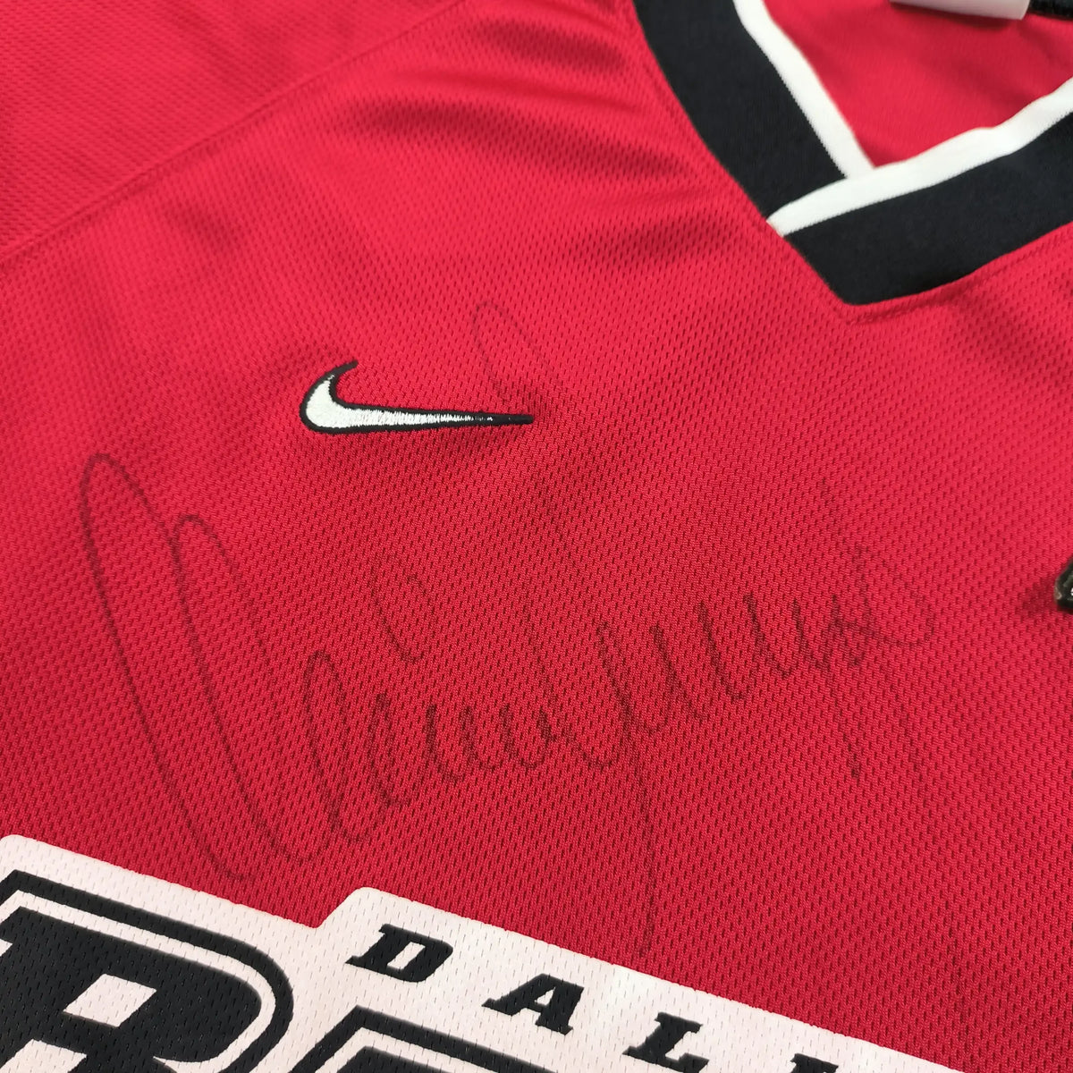 Dallas Burn 1996 Nike training *Signed* football shirt size XL