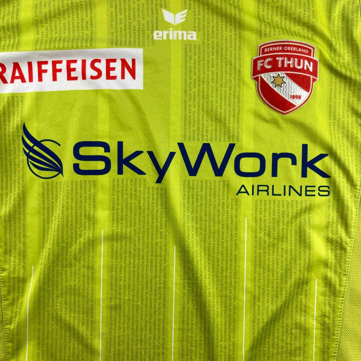 FC Thun 2012-13 Erima away Kevin Bigler football shirt size S