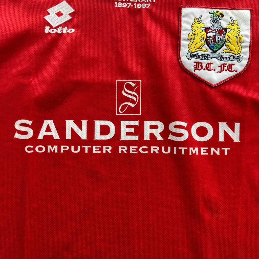 Bristol City 1996-97 Lotto home football shirt size L