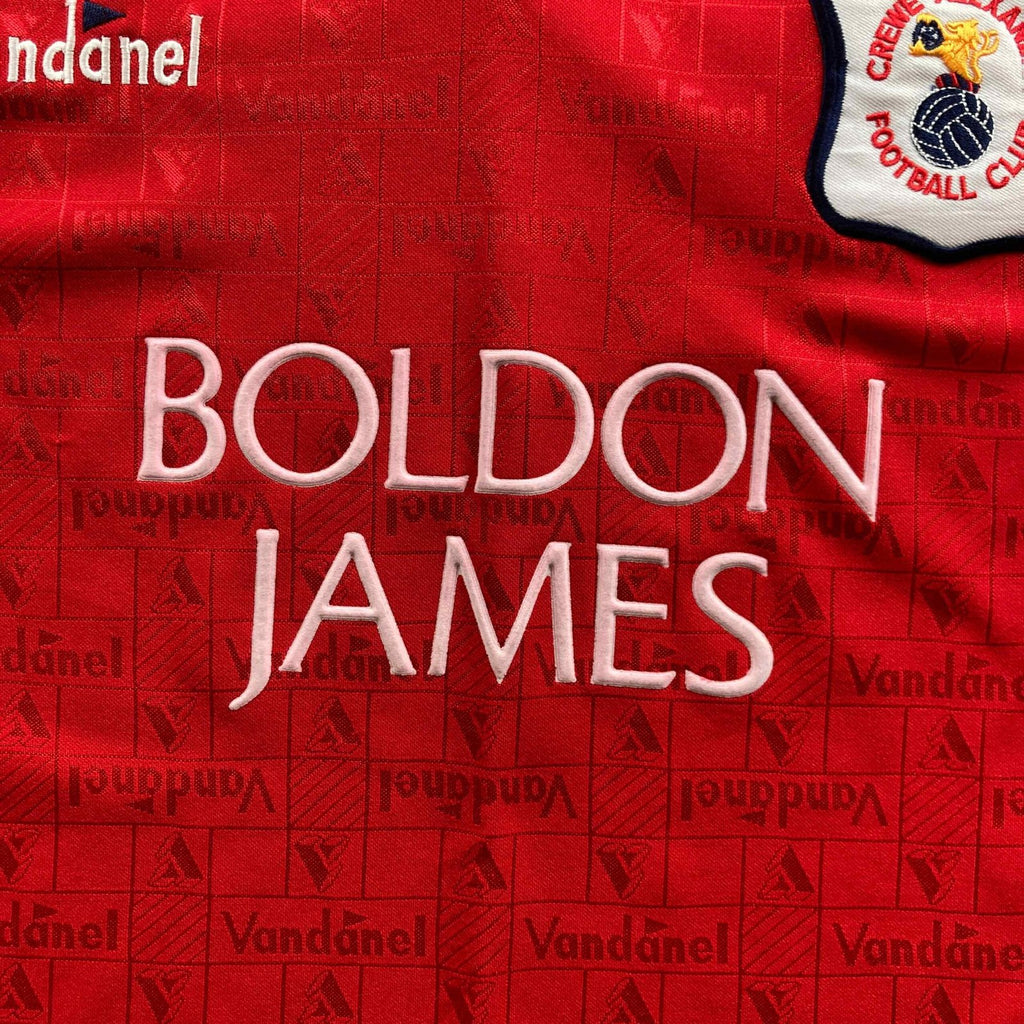 Crewe Alexandra 1995-96 Vandanel home football shirt size M