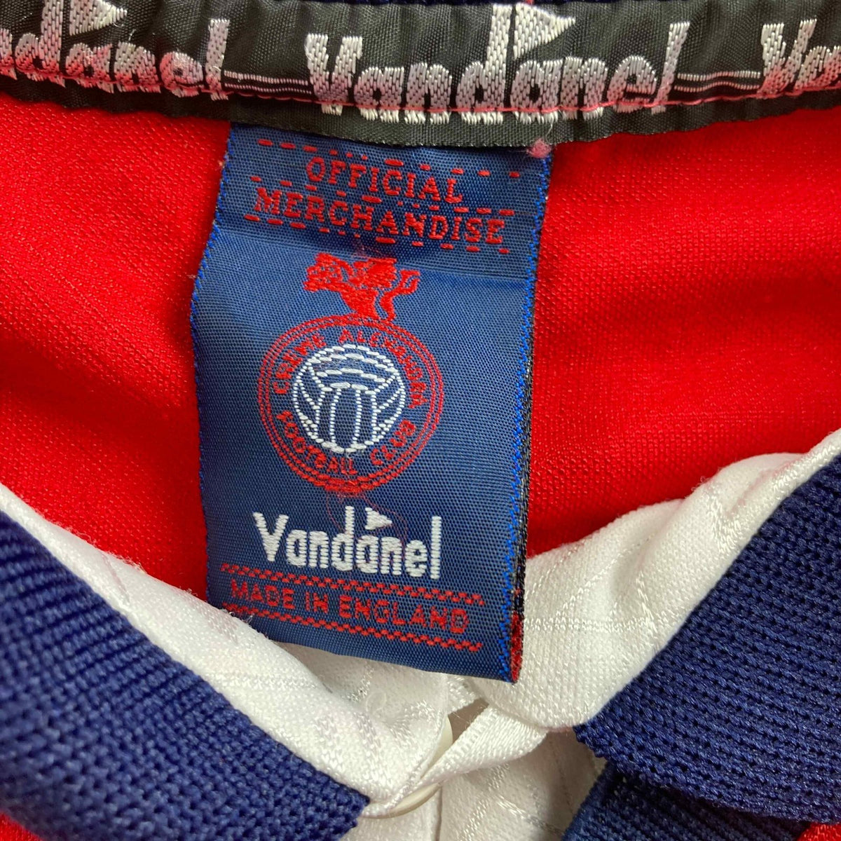 Crewe Alexandra 1995-96 Vandanel home football shirt size M