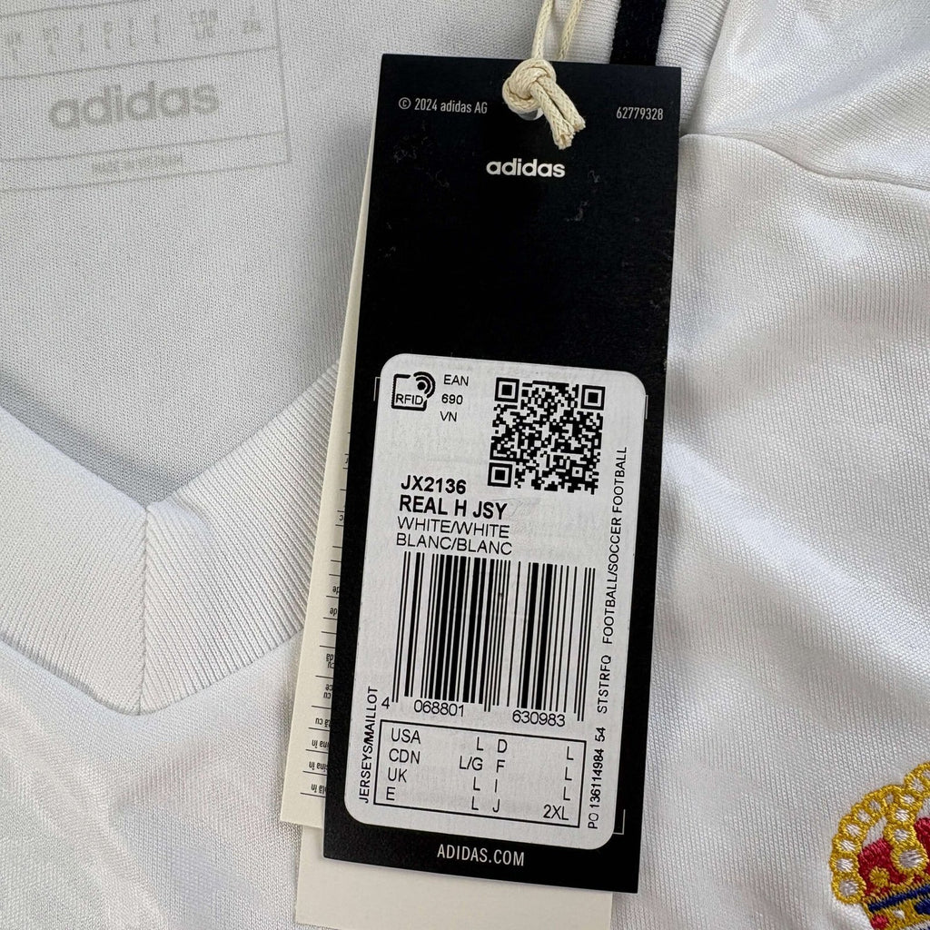 Real Madrid 2024-25 Adidas home *NEW* football shirt size L