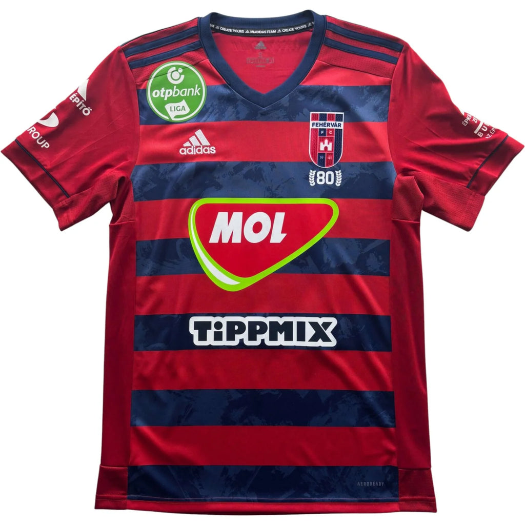 Mol Fehérvár 2021-22 Adidas home Rúben Pinto football shirt size S