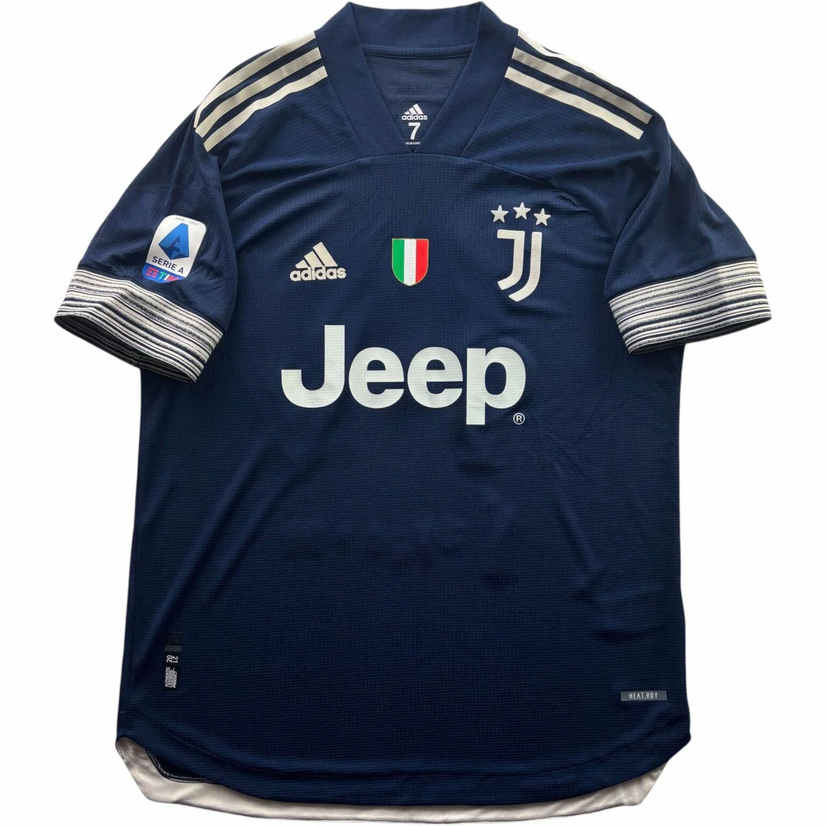 Juventus 2020-21 Adidas vendég Weston McKennie foci mez 7-es