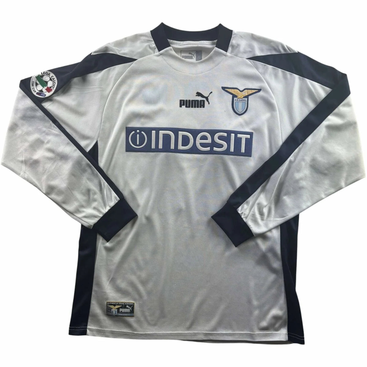 Lazio 2003-04 Puma vendég Paolo Negro foci mez XL-es