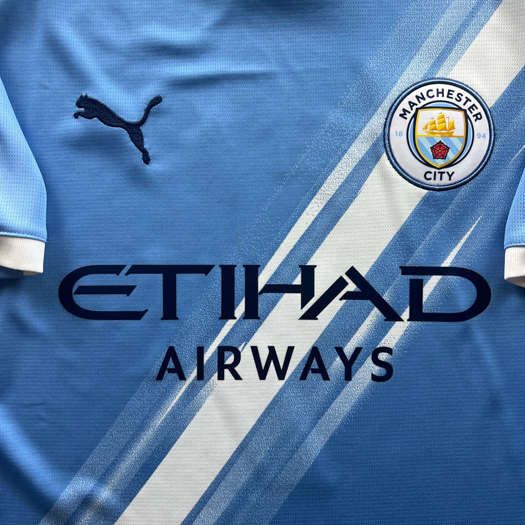 Manchester City 2025-26 Puma home Erling Haaland football shirt size L
