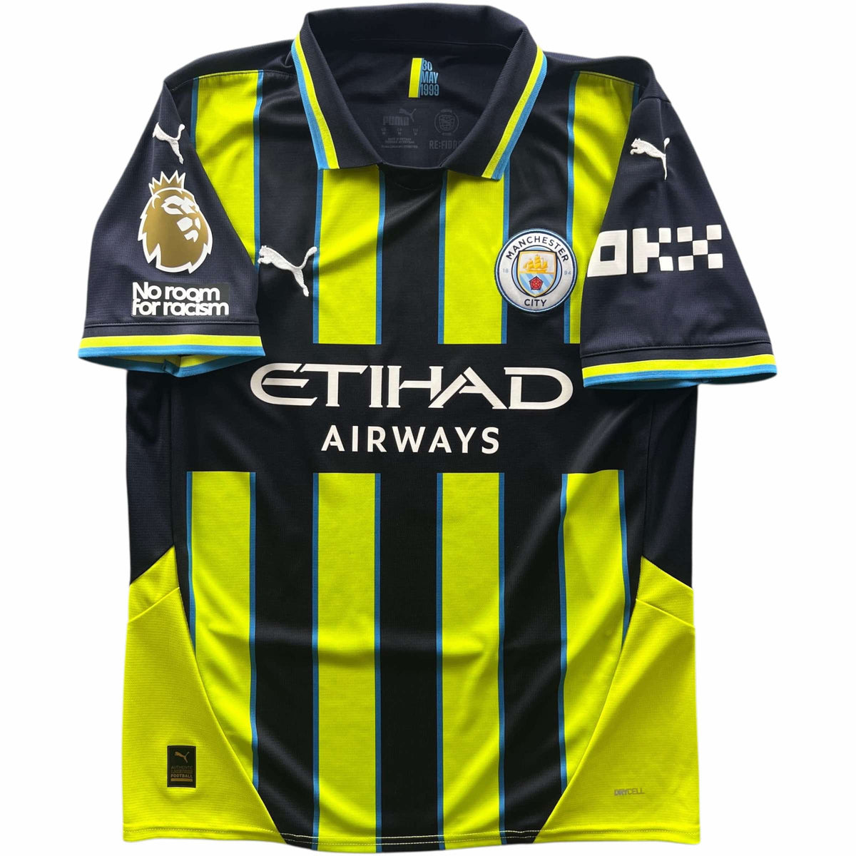Manchester City 2024-25 Puma vendég Erling Haaland foci mez M-es