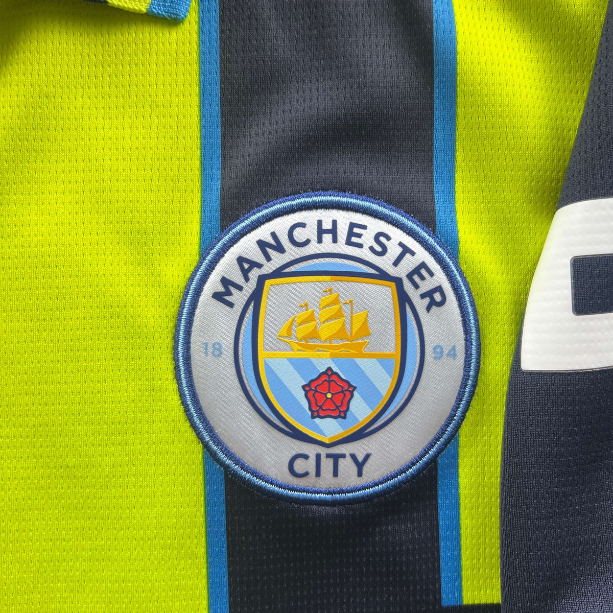 Manchester City 2024-25 Puma vendég Erling Haaland foci mez M-es