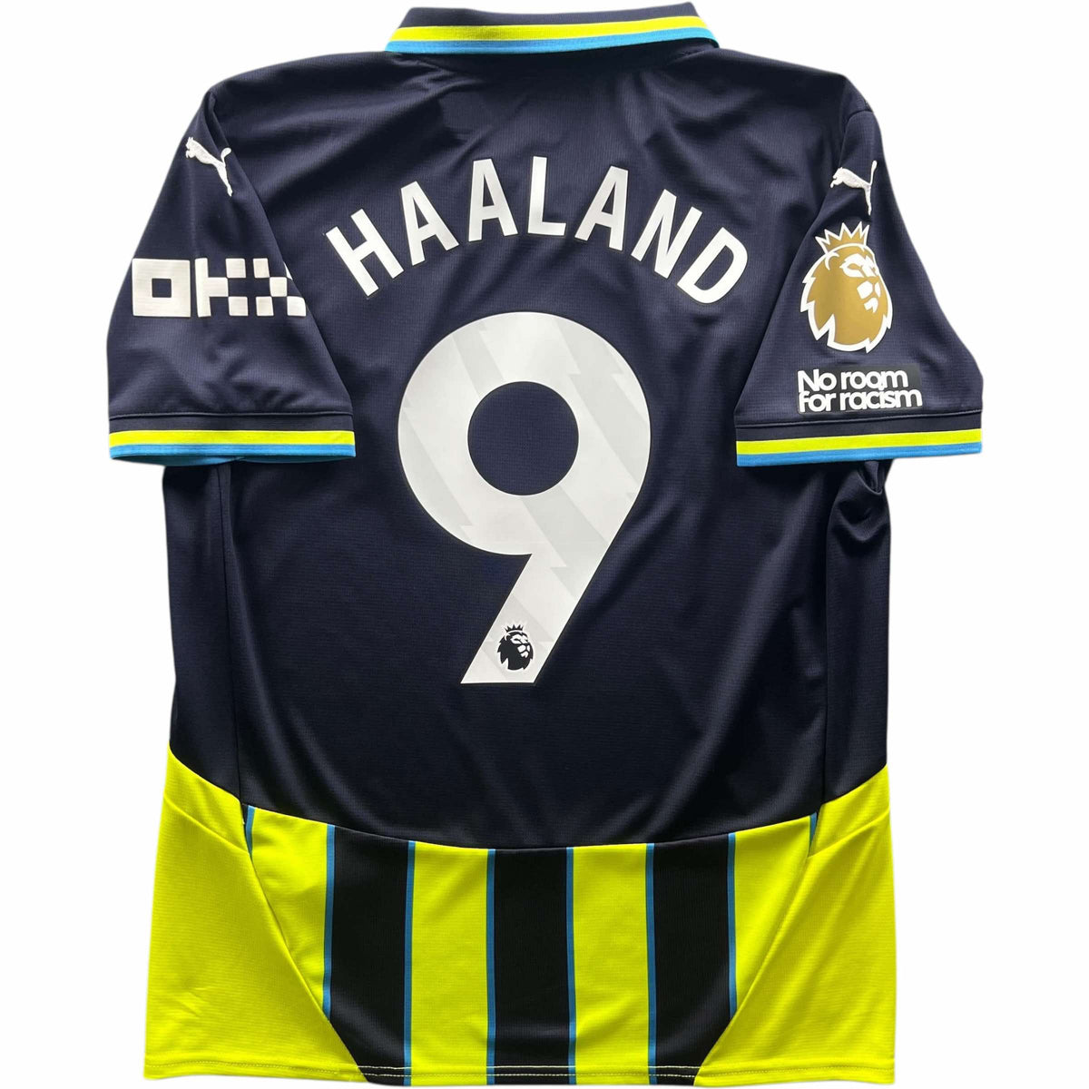 Manchester City 2024-25 Puma vendég Erling Haaland foci mez M-es