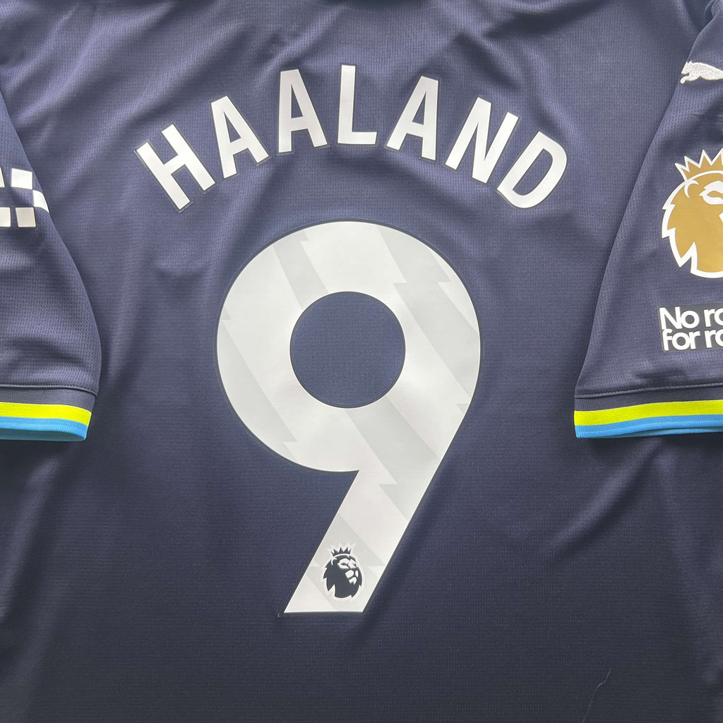 Manchester City 2024-25 Puma vendég Erling Haaland *Új* foci mez XL-es