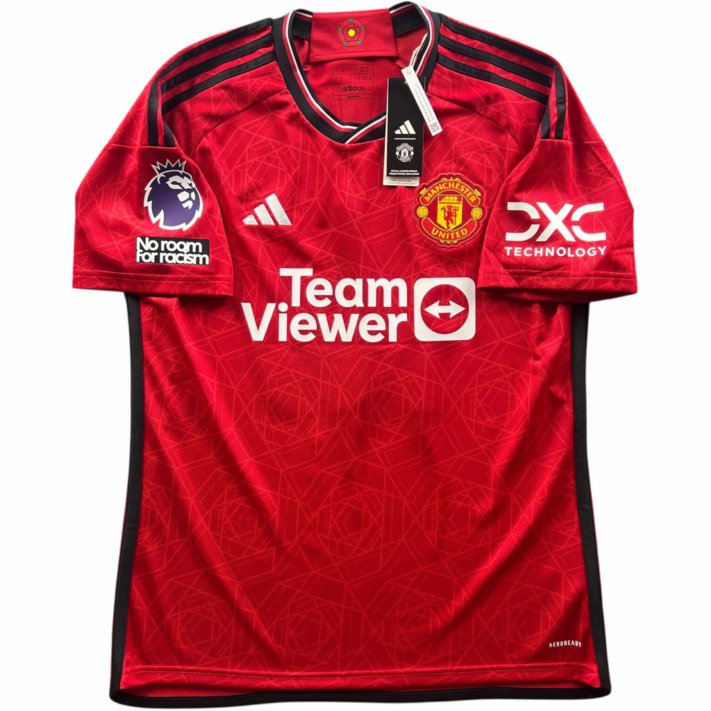 Manchester United 2023-24 Adidas hazai Marcus Rashford *Új* foci mez L-es