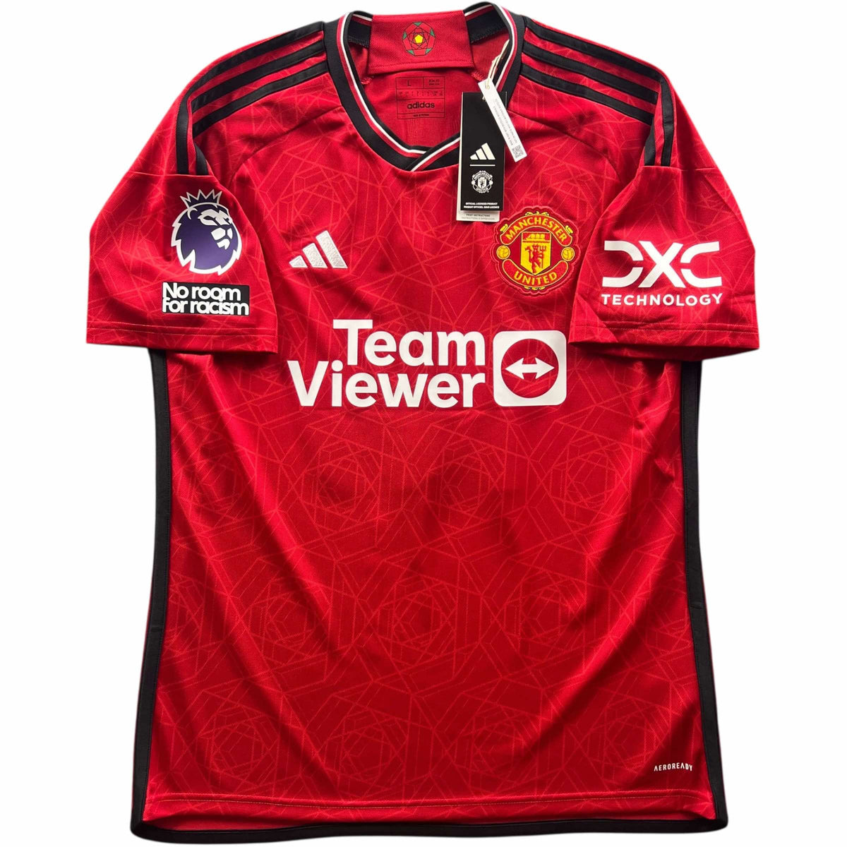 Manchester United 2023-24 Adidas hazai Marcus Rashford *Új* foci mez L-es