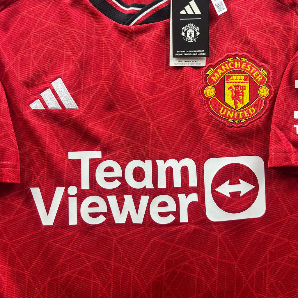 Manchester United 2023-24 Adidas hazai Marcus Rashford *Új* foci mez L-es