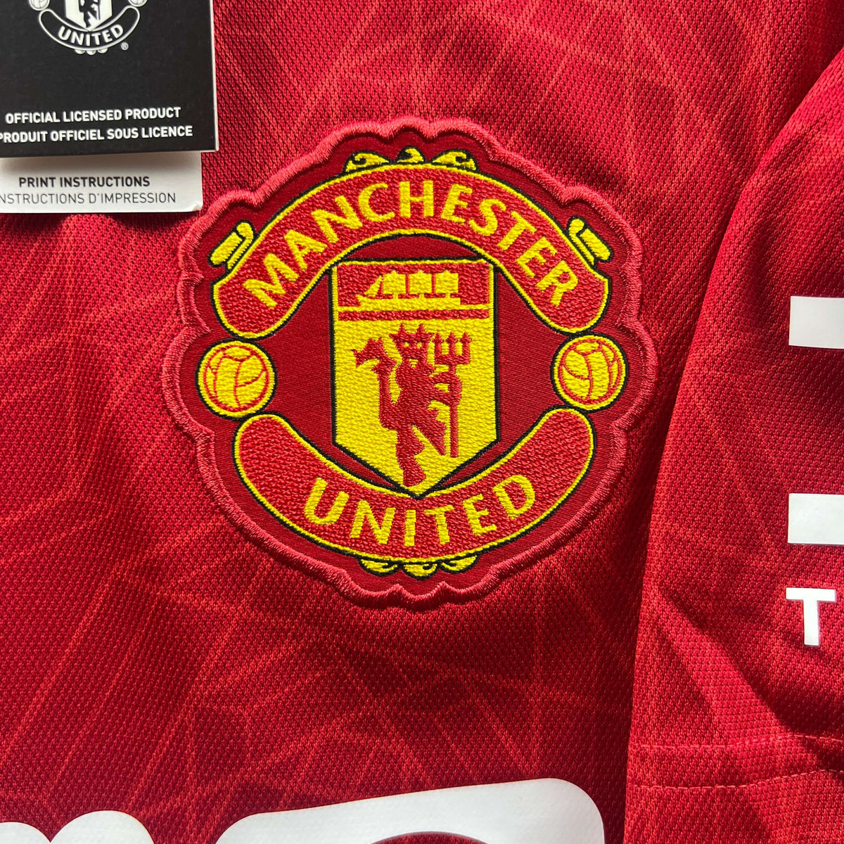 Manchester United 2023-24 Adidas hazai Marcus Rashford *Új* foci mez L-es