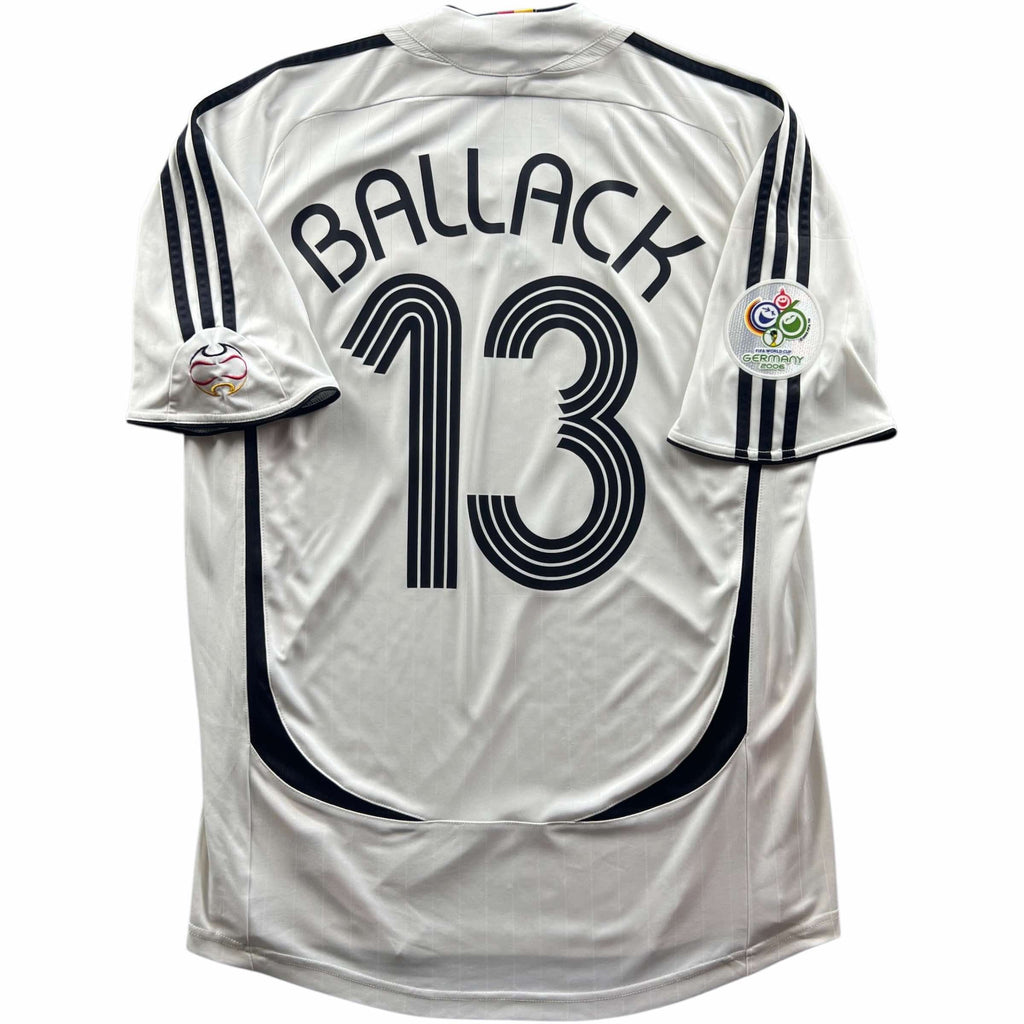 Germany 2006-08 Adidas home Michael Ballack football shirt size M