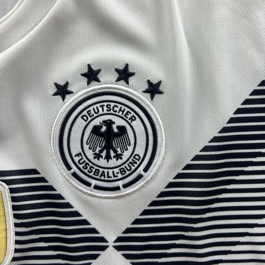 Németország 2018-19 Adidas hazai Toni Kroos foci mez XL-es