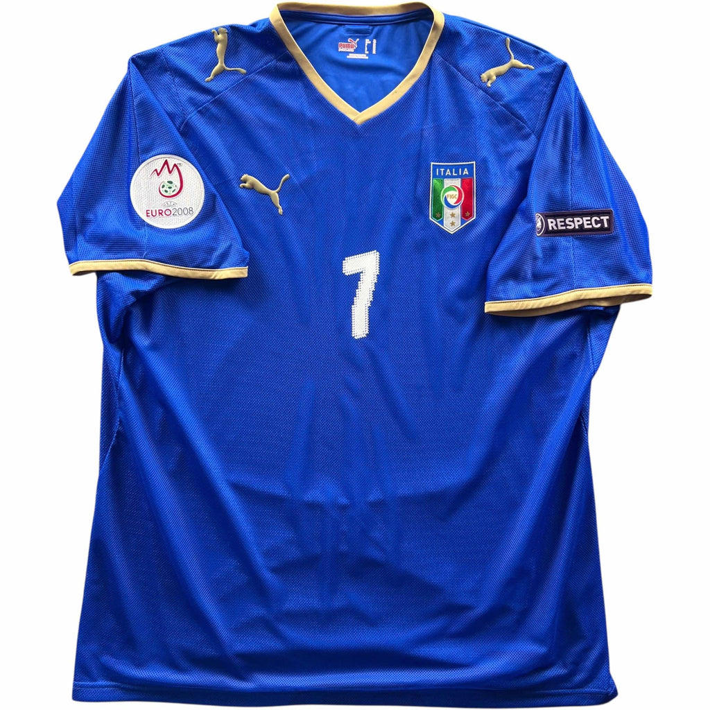 Olaszország 2008-09 Puma hazai Alessandro Del Piero foci mez XL-es