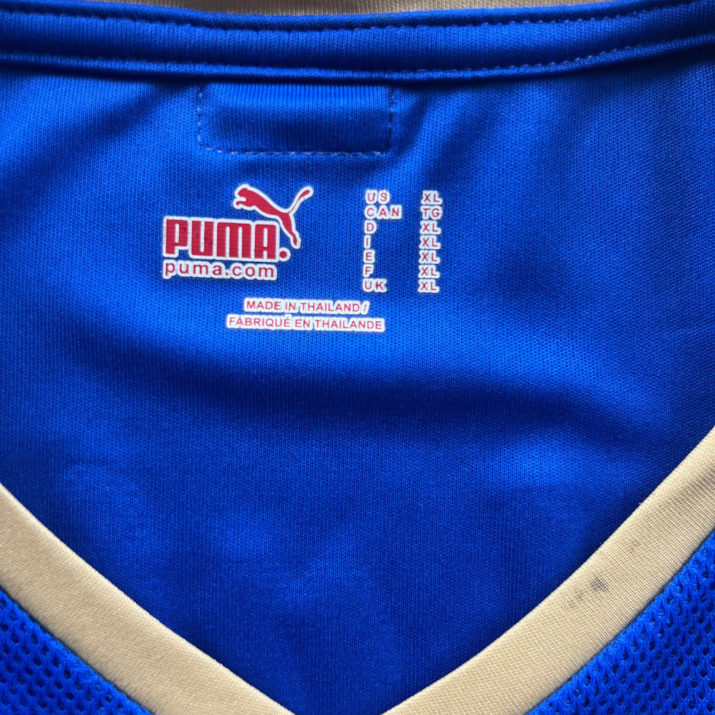 Olaszország 2008-09 Puma hazai Alessandro Del Piero foci mez XL-es