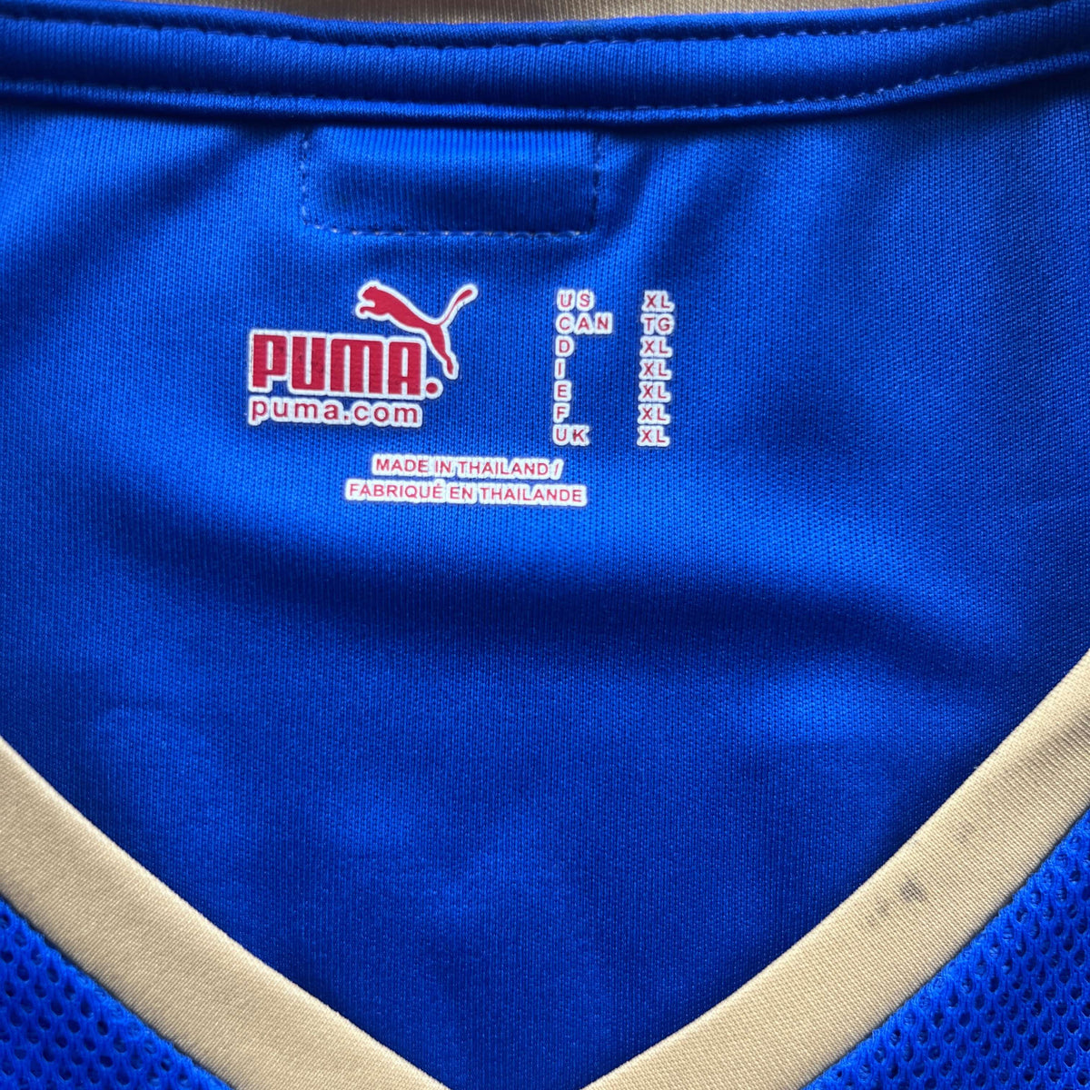 Olaszország 2008-09 Puma hazai Alessandro Del Piero foci mez XL-es