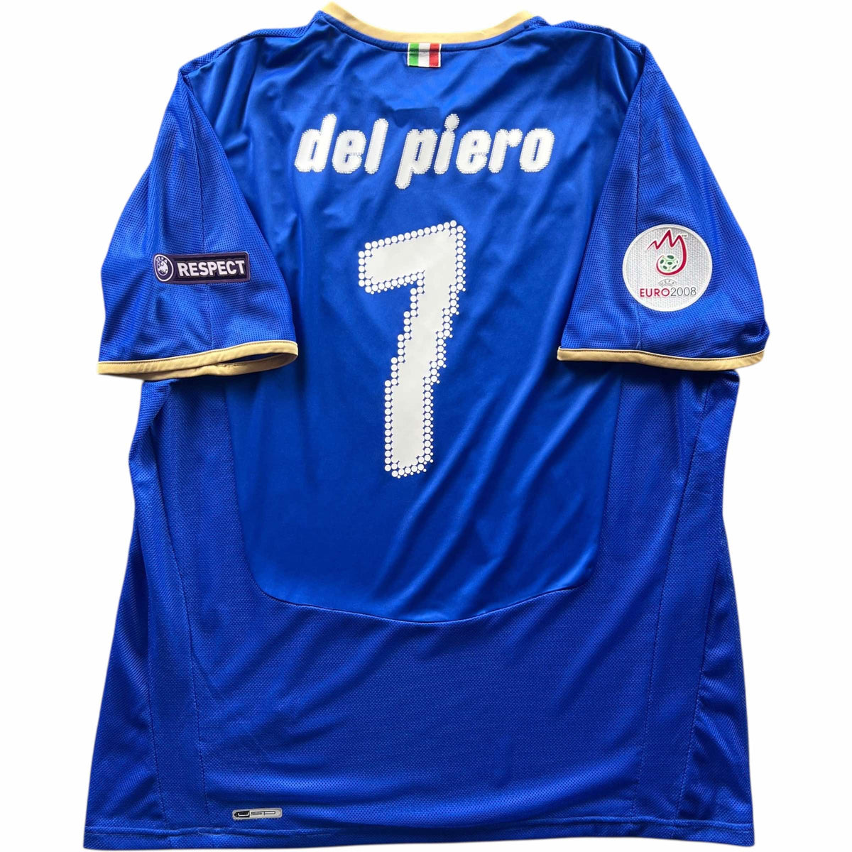 Olaszország 2008-09 Puma hazai Alessandro Del Piero foci mez XL-es