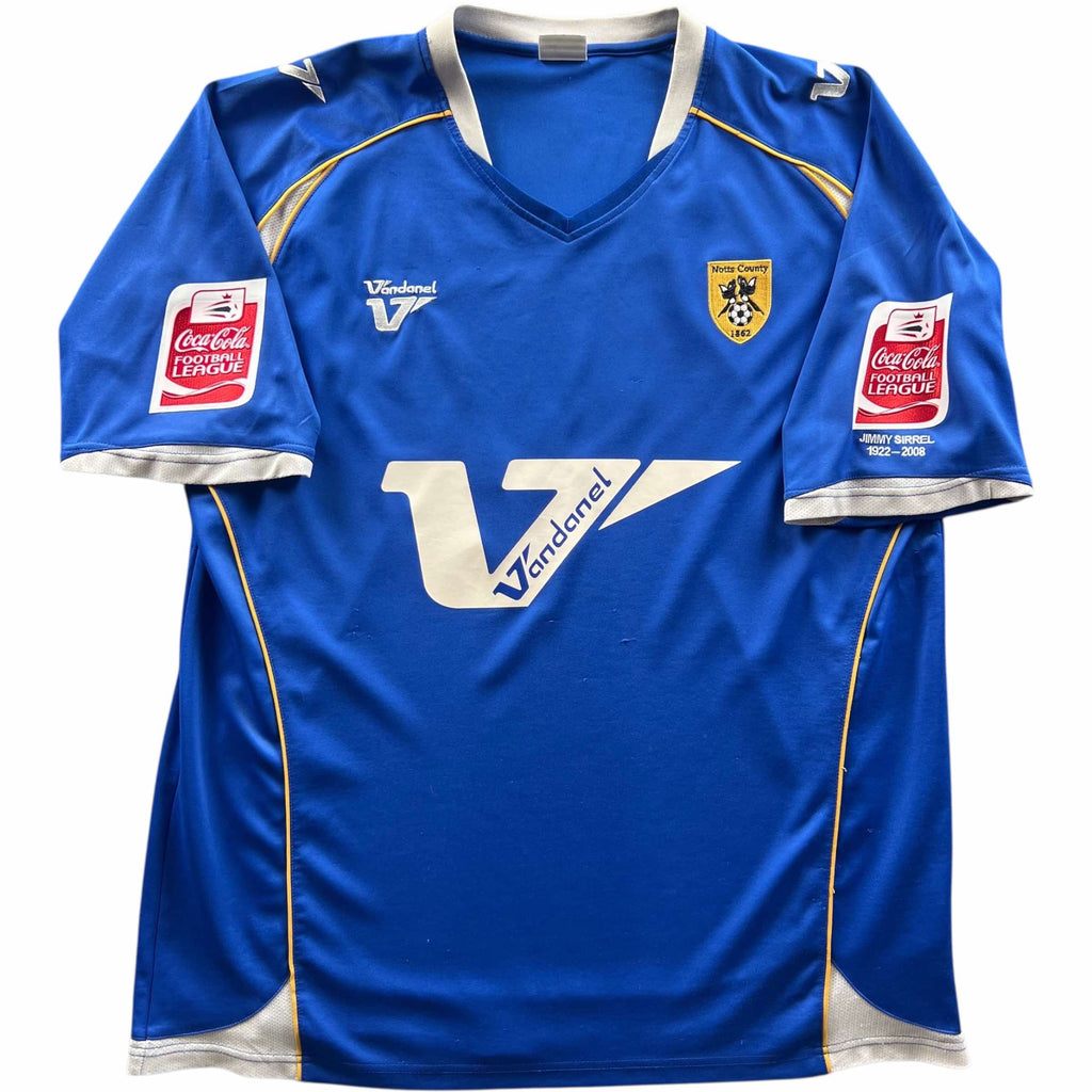 Notts County 2008-09 Vandanel away Mike Edwards football shirt size XXL