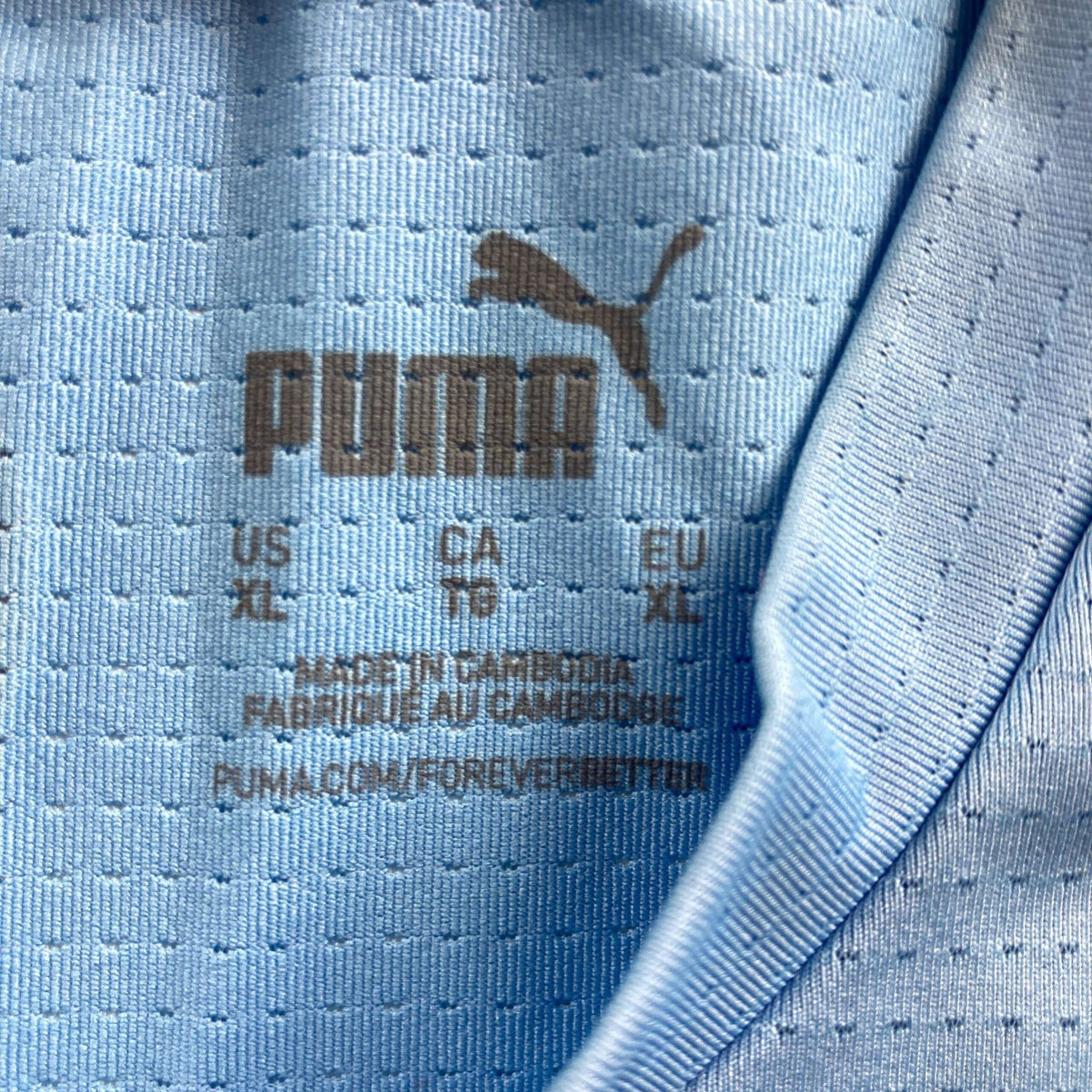 Manchester City 2021-22 Puma Pre-Match training foci mez XL-es