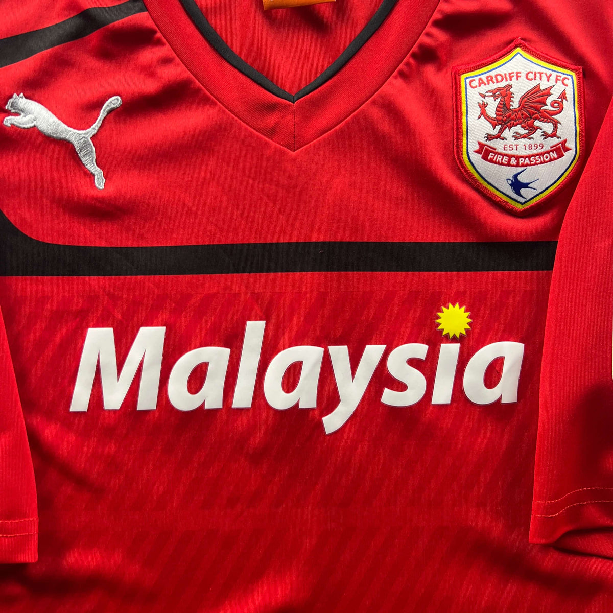 Cardiff City 2012-13 Puma hazai Craig Bellamy foci mez S-es