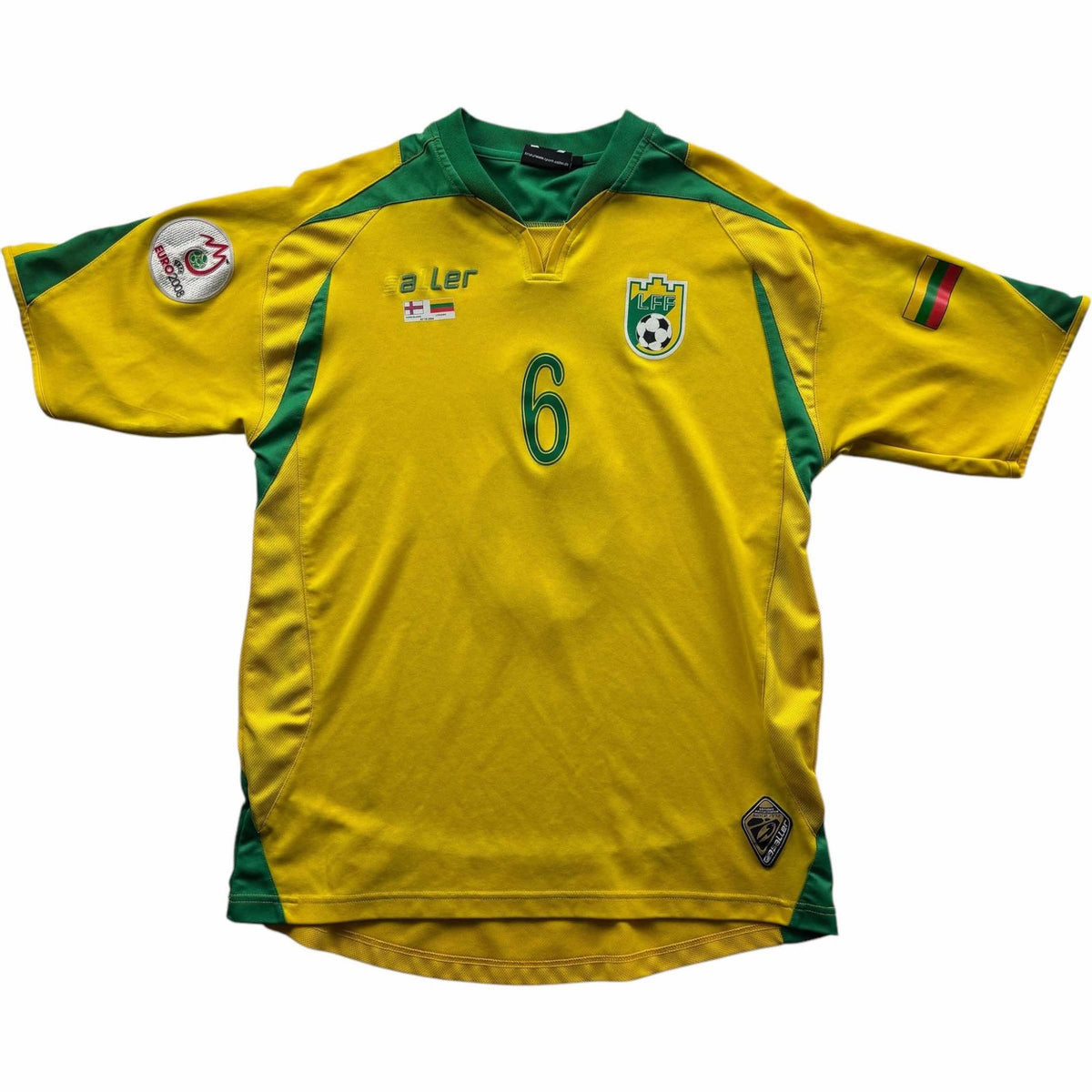 Lithuania 2006 Saller home #6 *Match worn* football shirt size XL