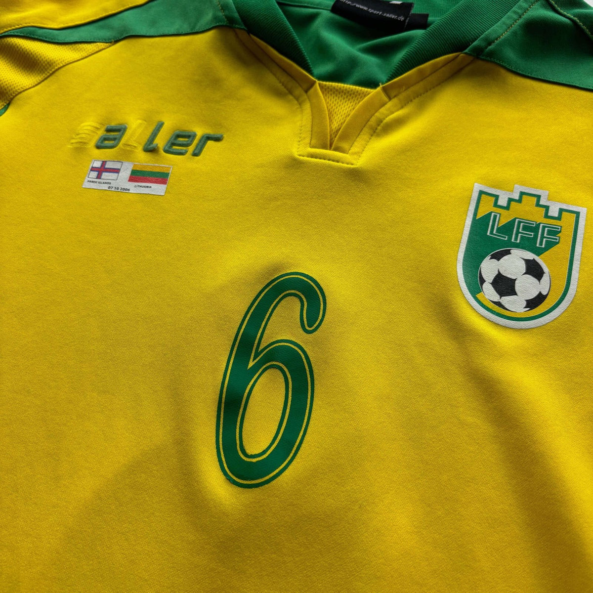 Lithuania 2006 Saller home #6 *Match worn* football shirt size XL