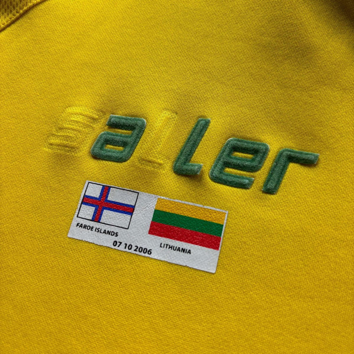 Lithuania 2006 Saller home #6 *Match worn* football shirt size XL