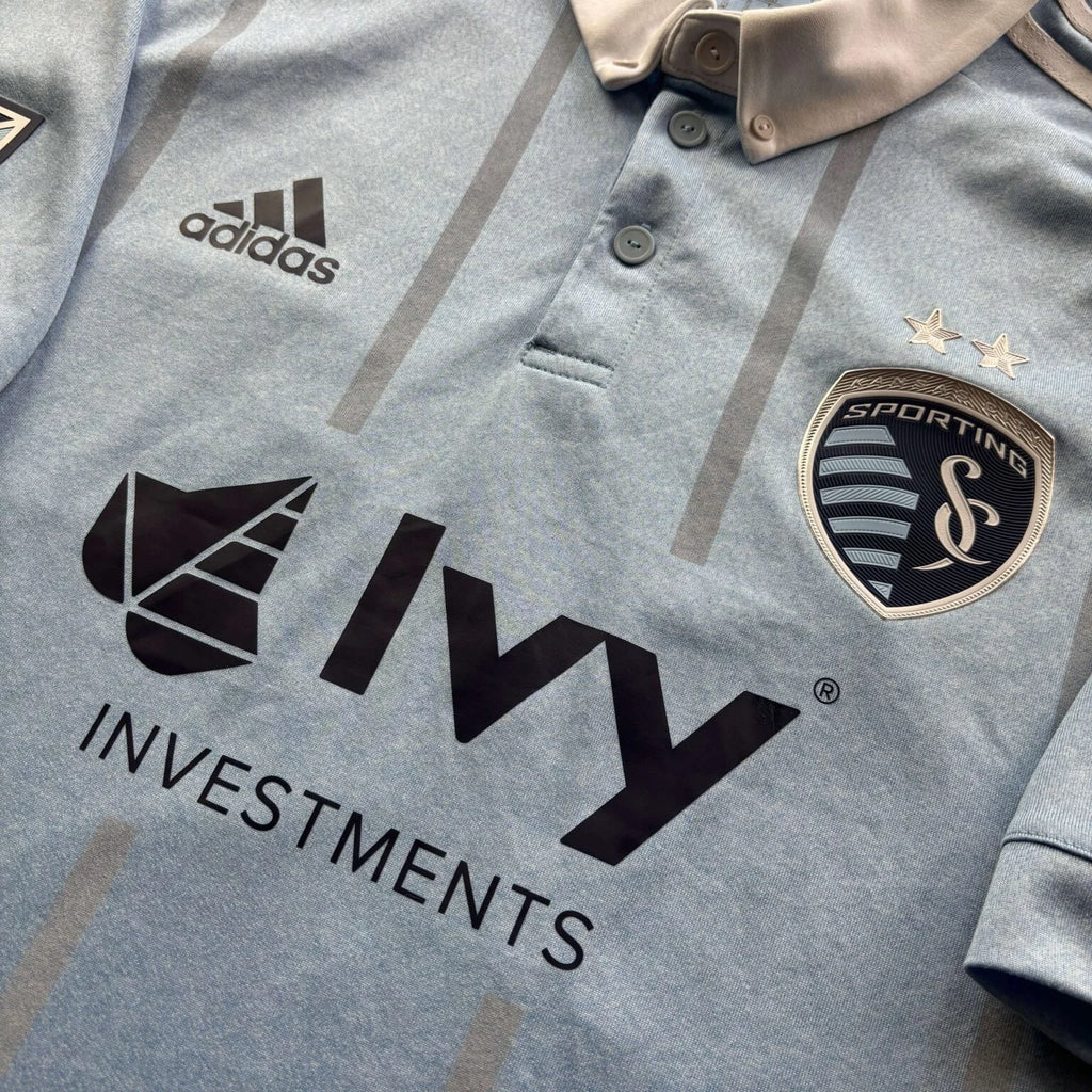 Sporting Kansas City 2018-19 Adidas hazai Johnny Russell foci mez M-es