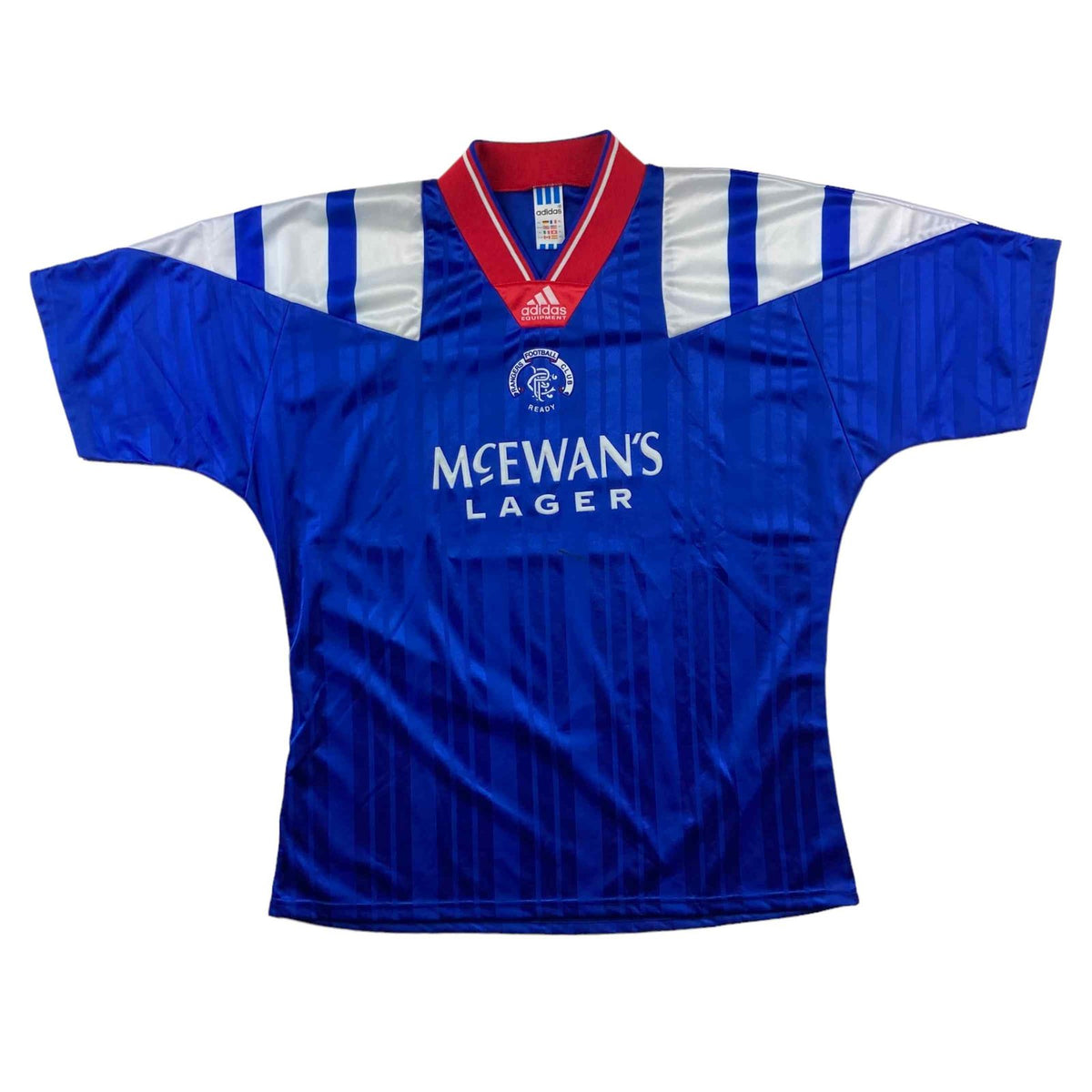 Rangers 1992-94 Adidas hazai foci mez XL-es