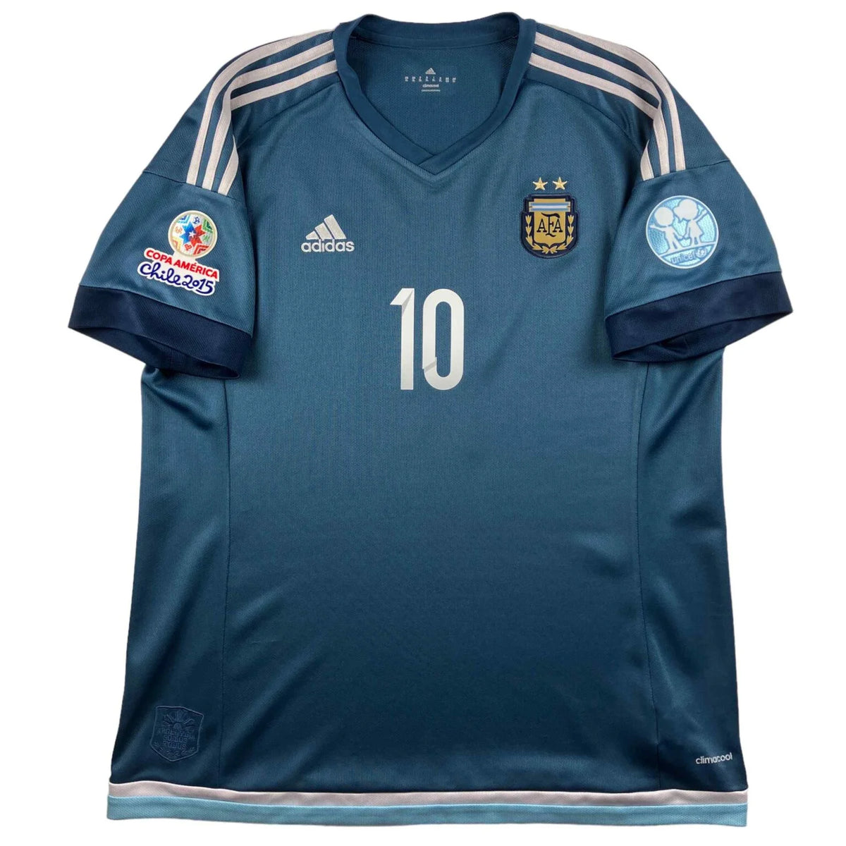 Argentína 2015-17 Adidas vendég Lionel Messi foci mez XL-es