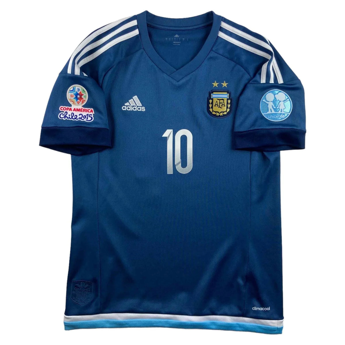 Argentína 2015-17 Adidas vendég Lionel Messi foci mez S-es