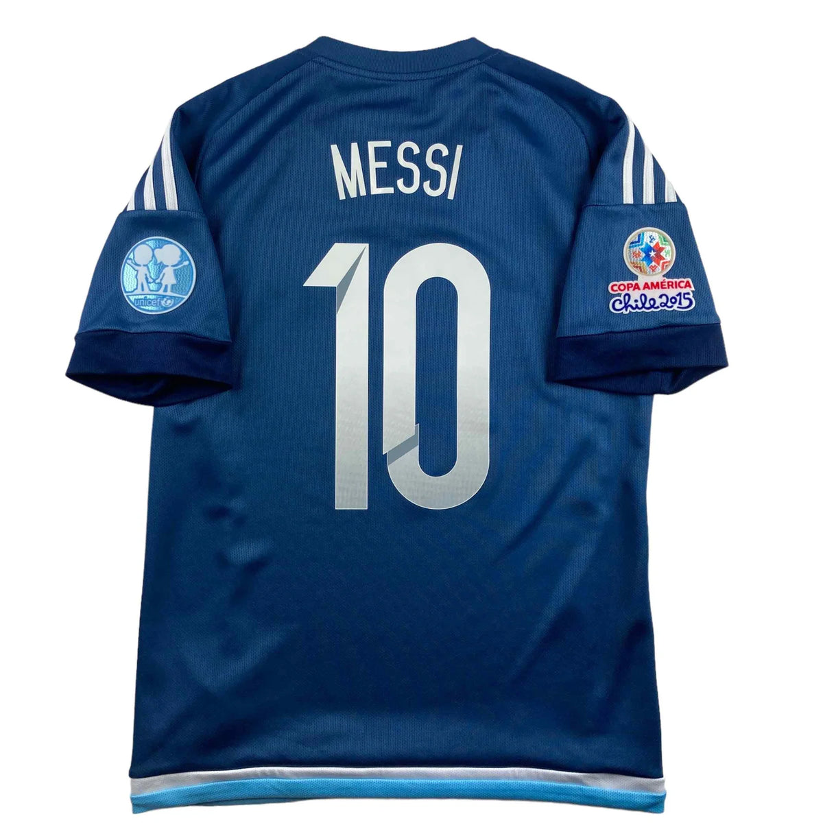 Argentína 2015-17 Adidas vendég Lionel Messi foci mez S-es