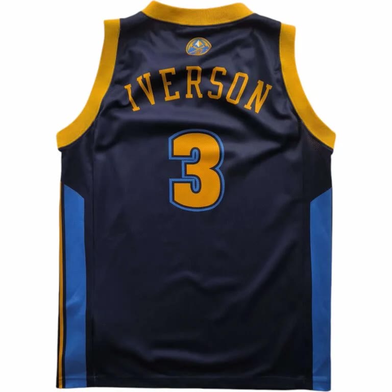 Denver Nuggets Allen Iverson Champion EU alternate NBA jersey size S