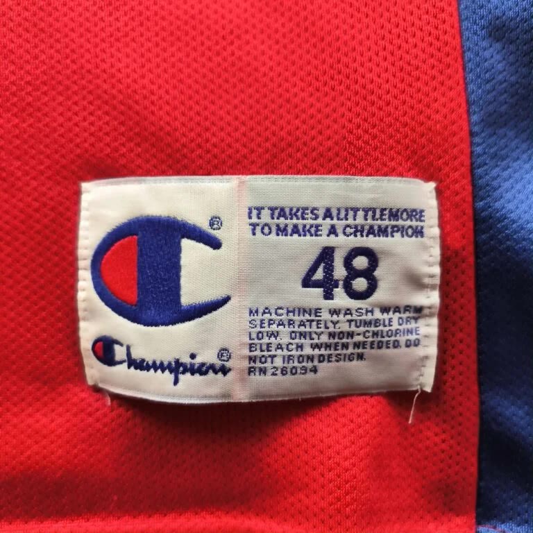Philadelphia 76ers Allen Iverson Champion alternate NBA jersey size 48