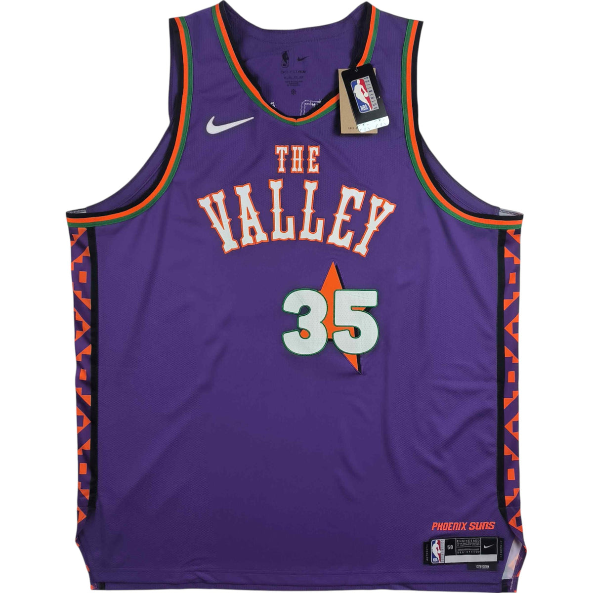 Phoenix Suns Kevin Durant Nike City Edition Authentic *New* NBA jersey size 58