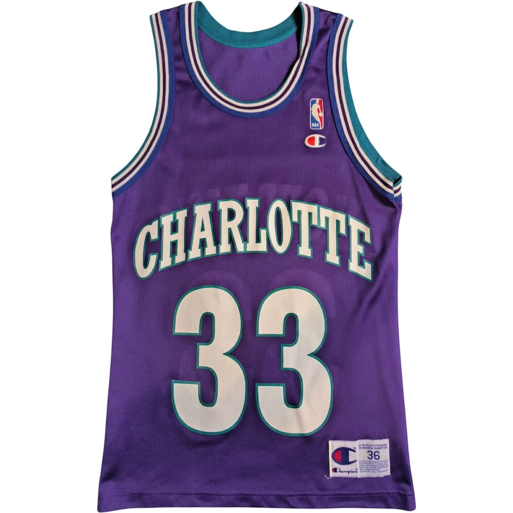 Charlotte Hornets Alonzo Mourning Champion NBA jersey size 36