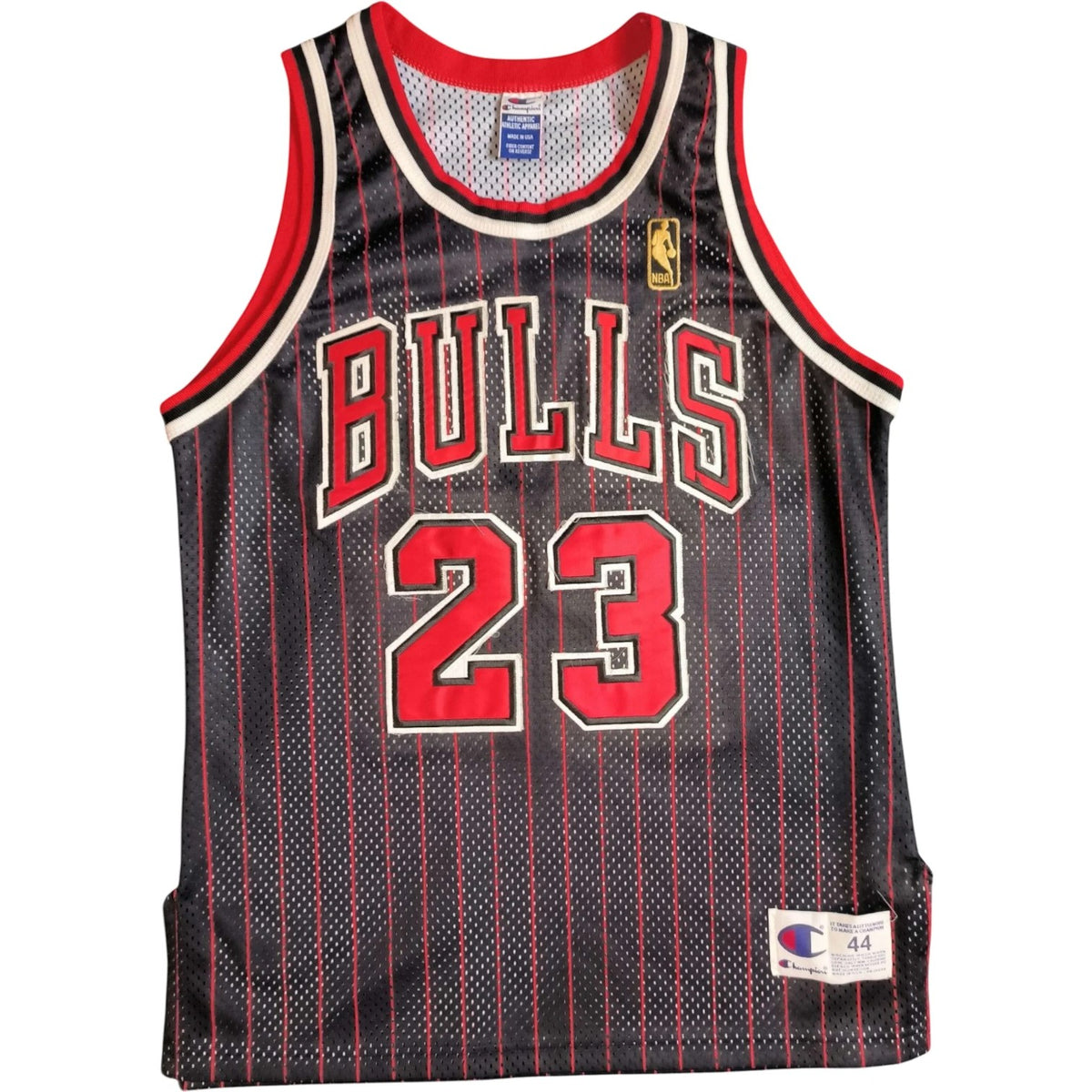 Chicago Bulls Michael Jordan Gold Logo Champion Authentic NBA mez 44