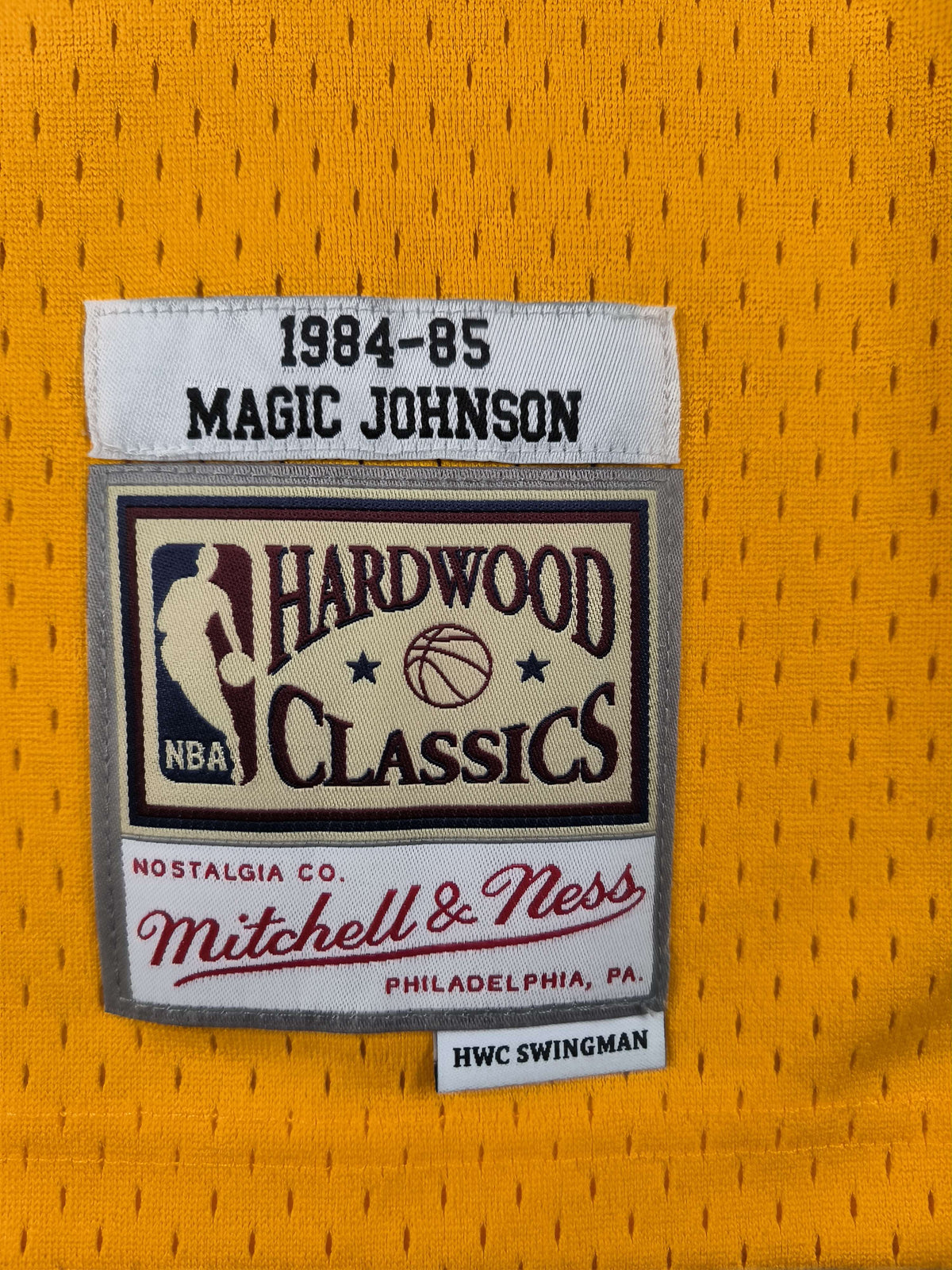 Los Angeles Lakers Magic Johnson Mitchell and Ness Swingman NBA mez M