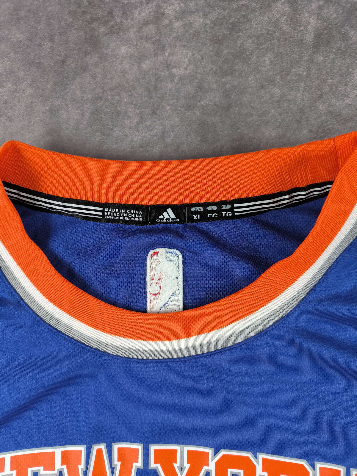 New York Knicks Kristaps Porzingis Adidas NBA mez Gyerek XL