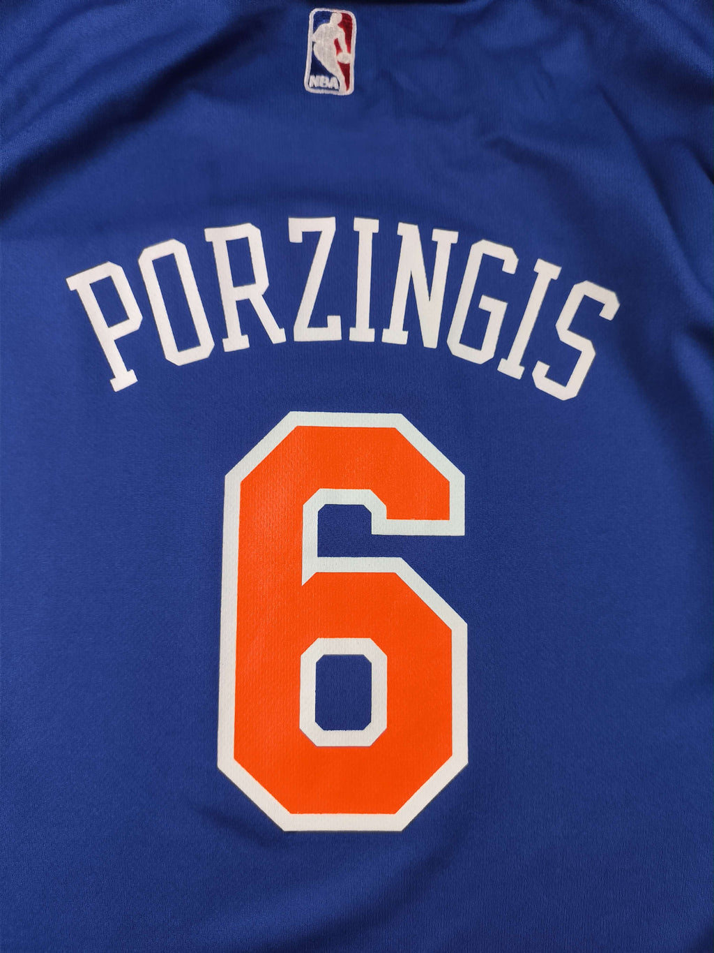 New York Knicks Kristaps Porzingis Adidas NBA mez Gyerek XL
