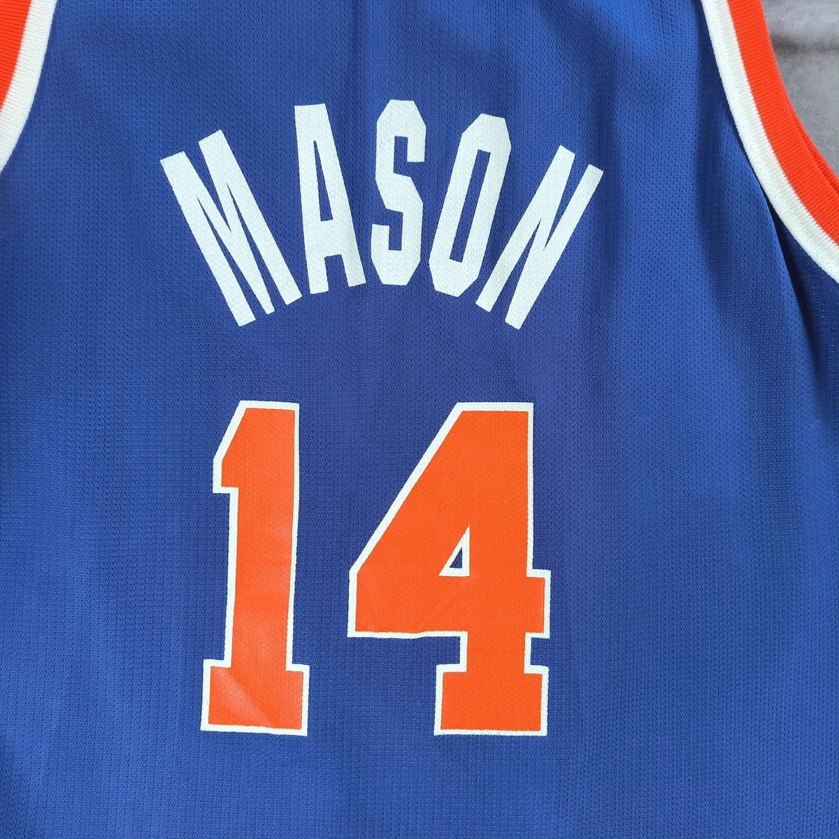 New York Knicks Anthony Mason Champion NBA jersey size 40